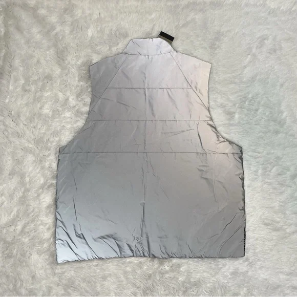 Nike Therma-Fit ADV Reflective Silver Running Vest Mens Size XXL 2XL FZ1131 New - Picture 2 of 14